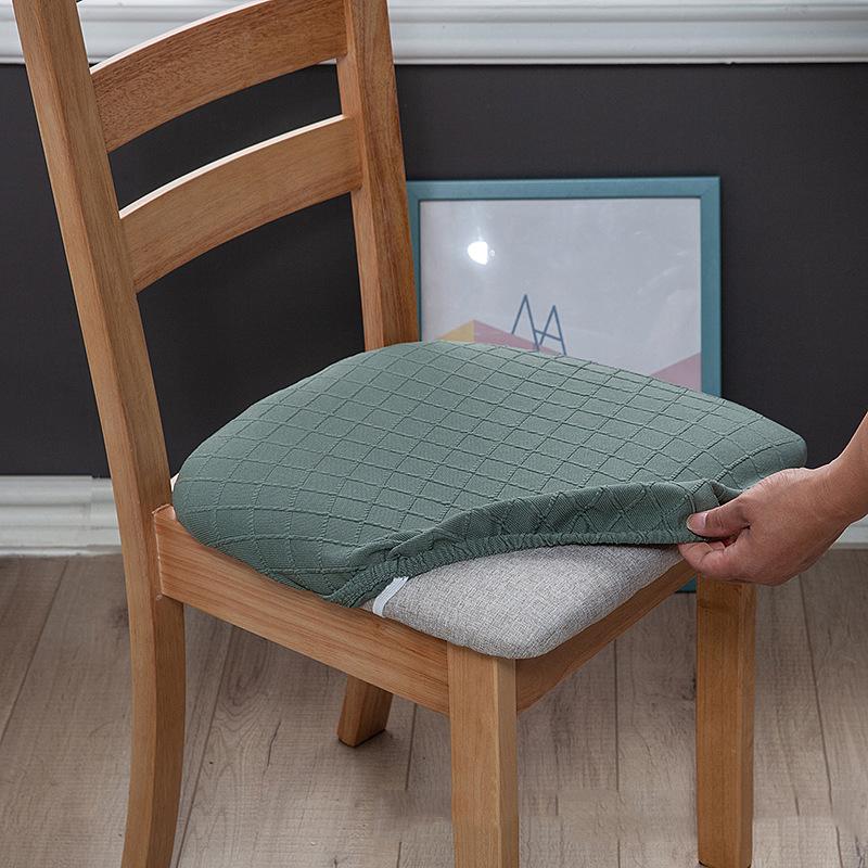 

Чехол на сиденье для офиса, дома, отеля, эластичный жаккардовый клетчатый защитный чехол, однотонный утолщенный чехол на стул 35-48CM