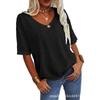 2026 Summer New Women's Short-Sleeve V-Neck T-Shirt Top