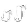 Stainless Steel Bedside Cabinet Door Dormitory Double Hook S-Shaped Hook To Hang Clothes Bathroom Kitchen Hanger Behind The Door