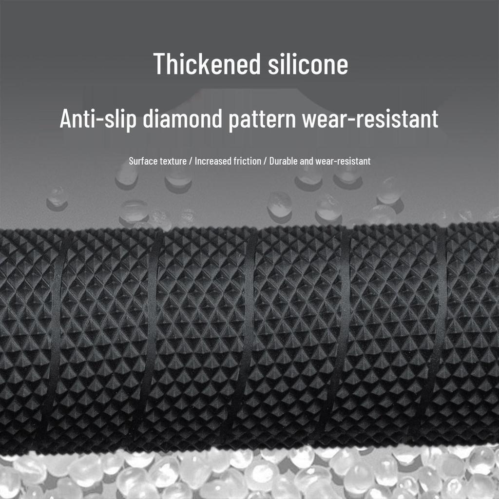 Non-slip Silicone Motorcycle Handlebar Covers - Wear-resistant, Hand-pull Design, Perfect for Electric Vehicle Modification
