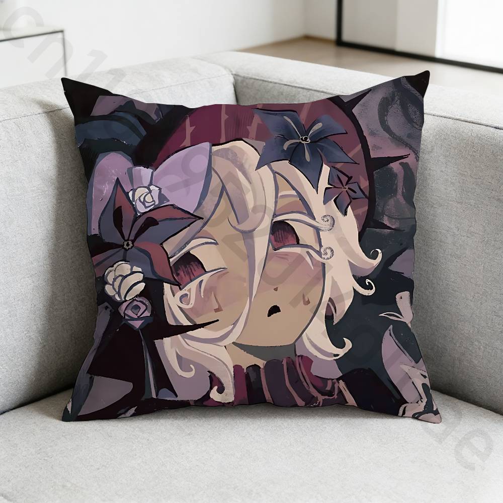 

Run Kingdom White lily CCookie Pillow Case Square DoubleSided Printing Short Plush Sofa Cushion Cover Bedroom Bedside Pillow 30x30cm