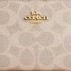 COACH Snap Wallet Coated Canvas Wallet Womens Sand