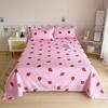 Flower Printed Flat Bed Sheets for Double Bed Single/Queen/King Reactive Printed Top Sheets for Beds sabanas cama Bed Linen
