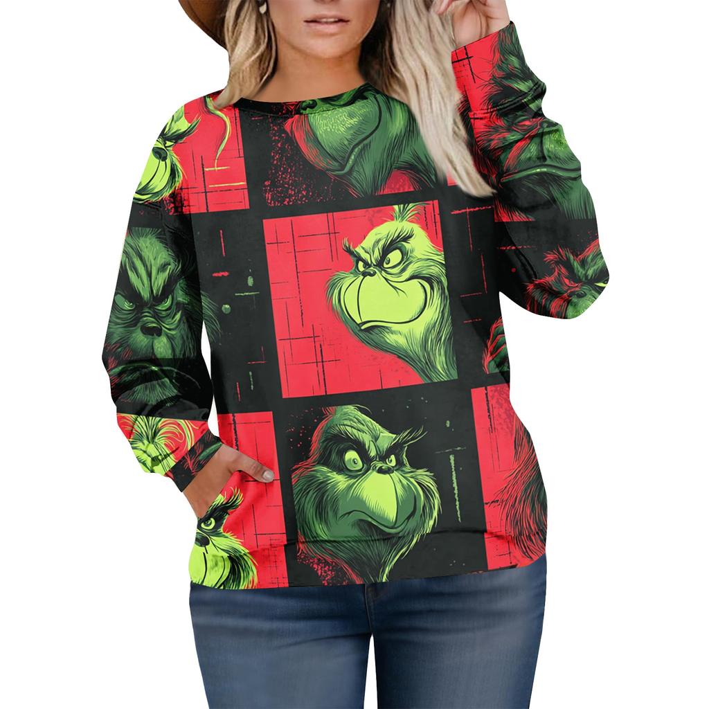 Christmas Sweatshirts For Women Sweater Cute Shirt Fall Pullover Top