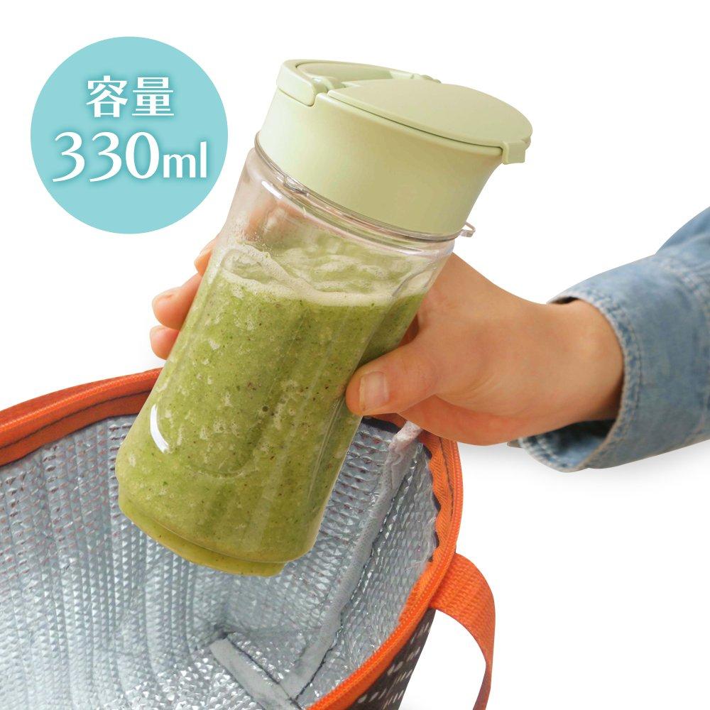 IRIS OHYAMA Mixer Blender Blender Sticla Storcator 330ml Ivory PBB-330-C