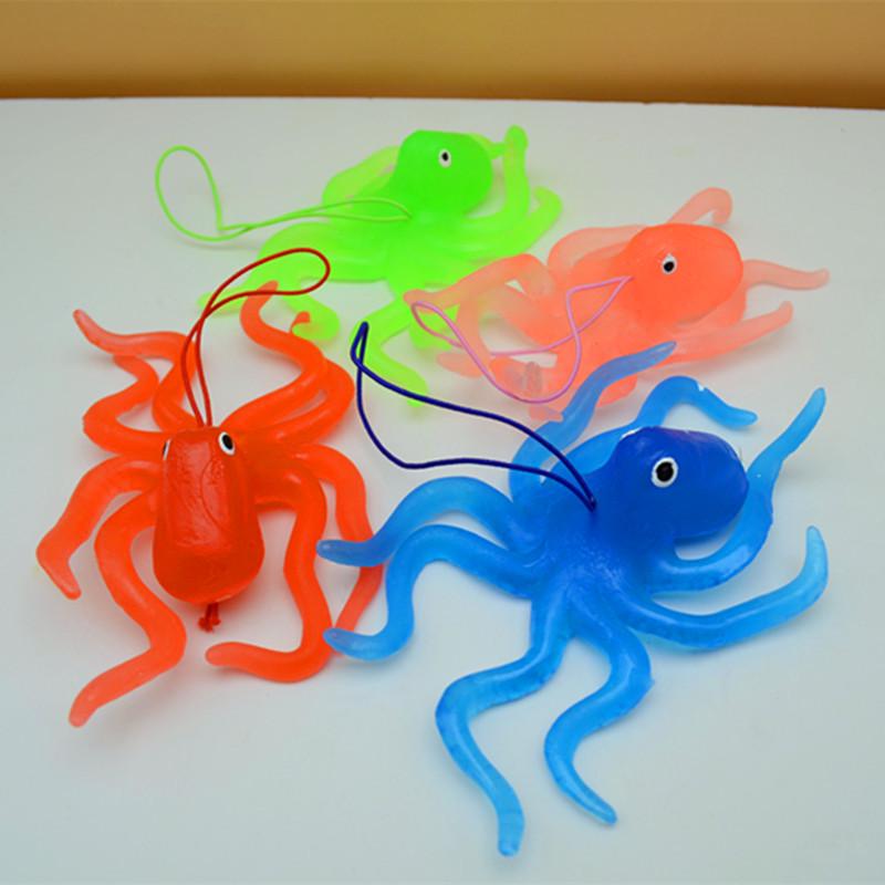 Мягкая резиновая игрушка - Морское животное: модель Осьминога и Кальмара для детей