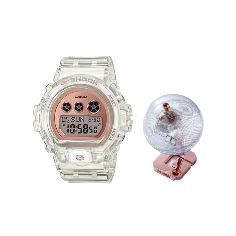 

G-Shock Casio Серия Прозрачный Желе Дизайн Глобус Специальная Коробка для Часов На Открытом Воздухе Рекомендация Яркий Уличный ЖК-Дисплей Водонепроницаемый GMD-S6900SR-7PRDD золотой
