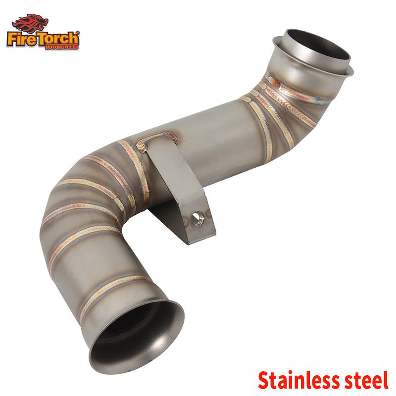 

Slip On For CF MOTO 800NK 800 NK Motorcycle Exhaust Escape Moto Systems Stainless Steel Mid Link Pipe Connect Original Muffler B Stainless steel