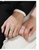 925 Sterling Silver French-Style Couple Rings: Elegant Niche Design Wedding Bands for Men and Women - Ideal Christmas Gift