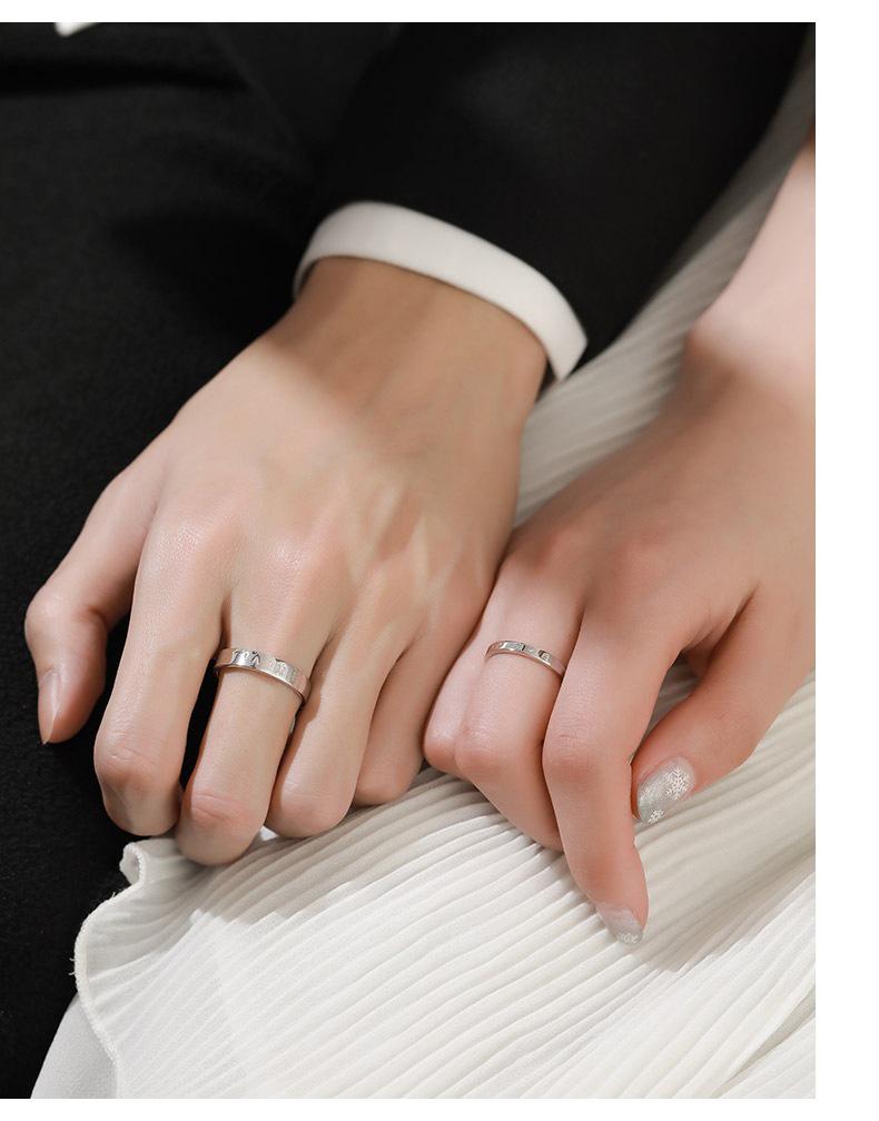 925 Sterling Silver French-Style Couple Rings: Elegant Niche Design Wedding Bands for Men and Women - Ideal Christmas Gift