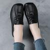 First layer cowhide muffin thick sole wedge heel soft sole mother shoes genuine leather shoes women's cowhide sole retro single shoes