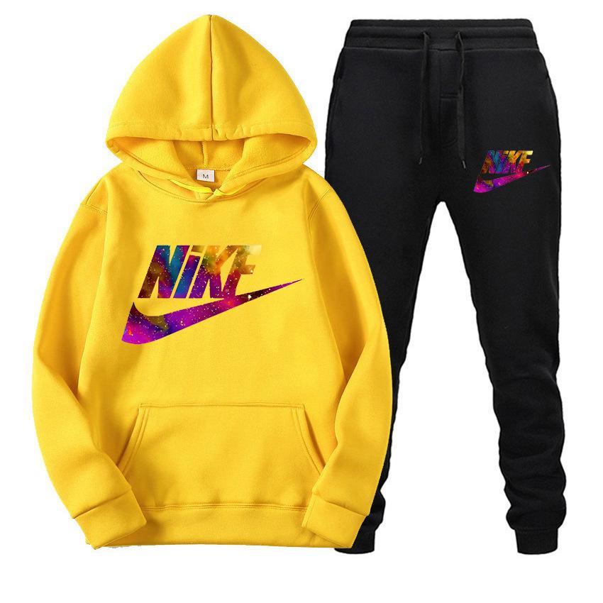 Damen Europäischer & Amerikanischer Street Style Hoodie Sweatshirt Set - Lässiger Zweiteiler Pullover für Outdoor Sportbekleidung