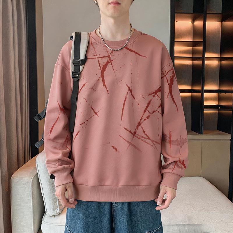 Men's Sweatshirt Casual Long Sleeve T-Shirt Round Neck Sweatshirt Men's