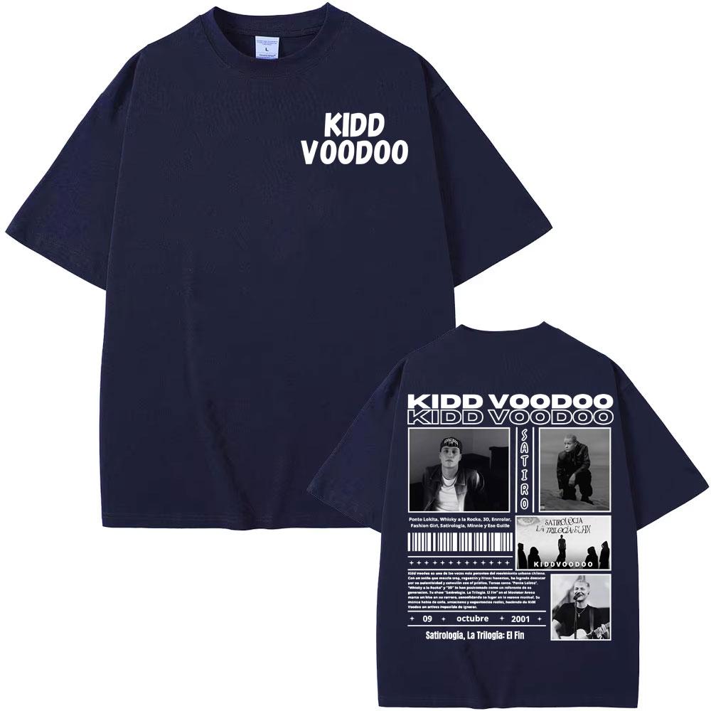 Rapper Kidd Voodoo En Chile Tour Grafik T-Shirt für Männer und Frauen, Stilvolles Hip-Hop Street Sommer Print 100% Reine Baumwolle T-Shirt