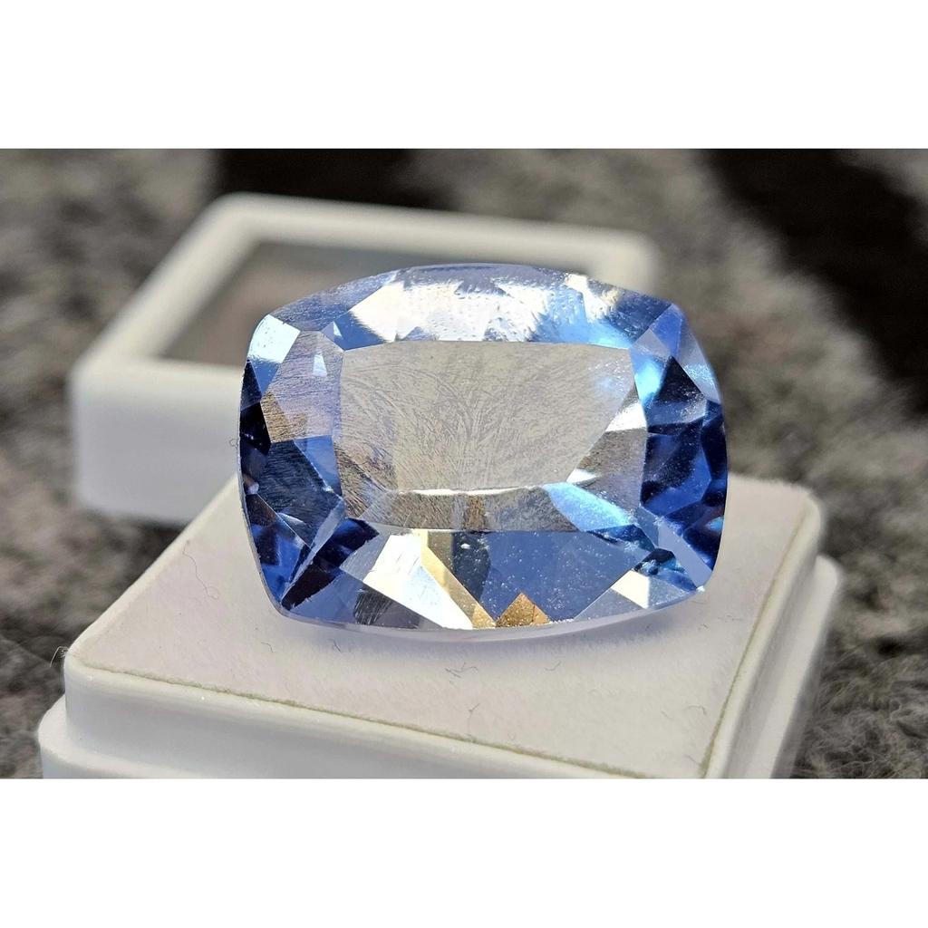 Natural Aquamarine Blue Cushion Cut 33-34 Ct Stunning Certified Loose Gemstone