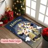 1pc Mickey Adventures Wheels Rug, Personalized Customize Name Printed Home Area Carpet, Custom Text Office Chair Rug