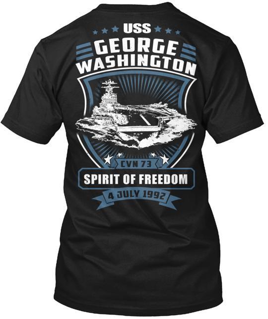 Uss George Washington Cvn73 T-Shirt Made in the USA Size S to 5XL Unisex T-Shirt XXXL