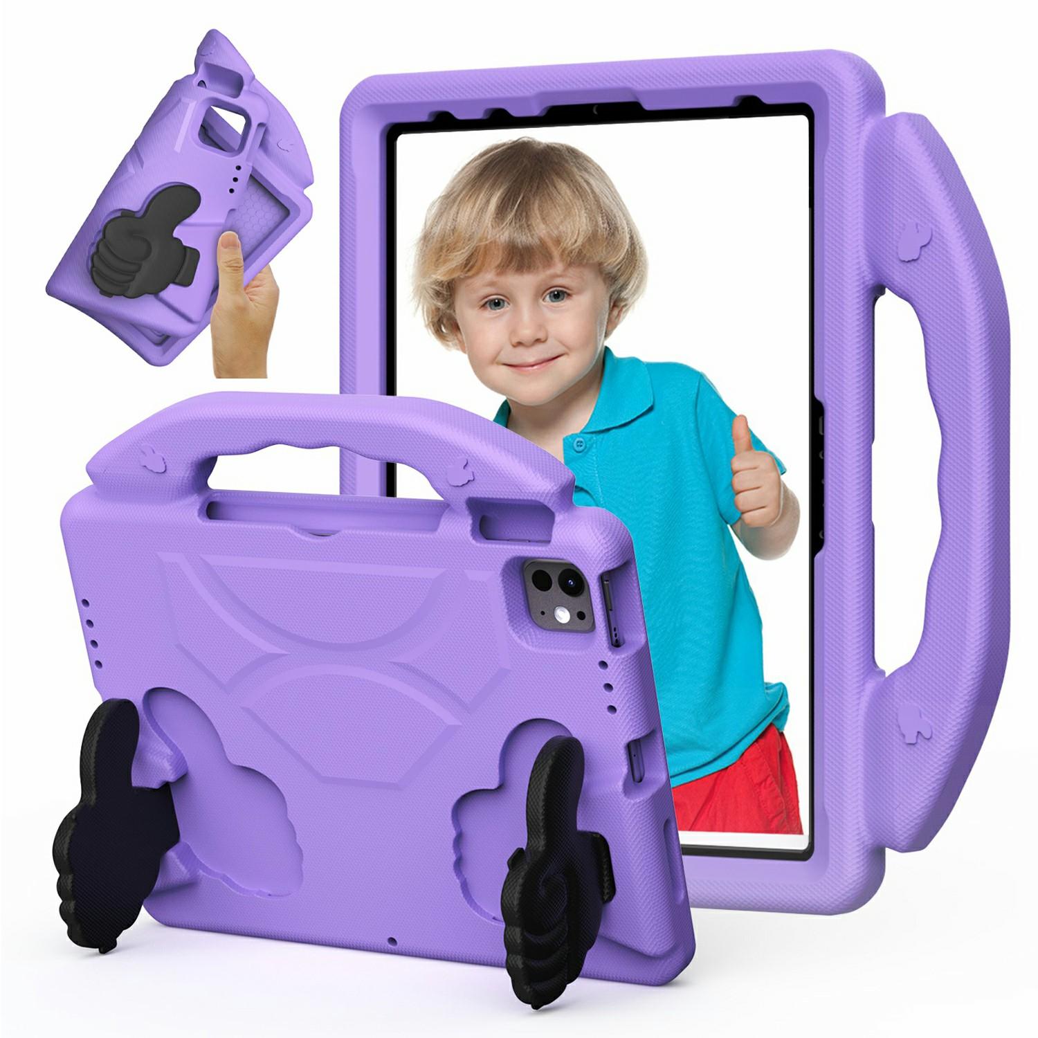

Ultra-Soft EVA Case For iPad Pro 11 (2024)/(2022)/(2020)/(2018)/Air (2022)/(2020) Thumb Kickstand Tablet Cover Purple