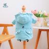 Windproof Dog Hooded Raincoat Adjustable Two Legged Dog Rain Jacket with Zipper Dog Stormcoat Pet Supplies