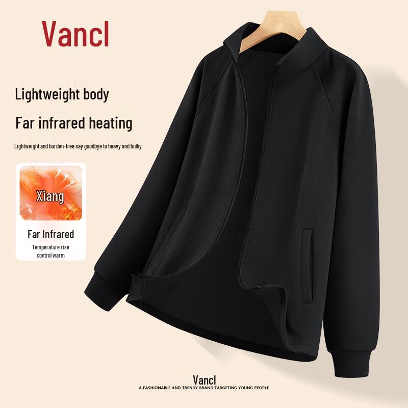 

VANCL Men s Stand-Collar Knit Zipper Jacket 3XL