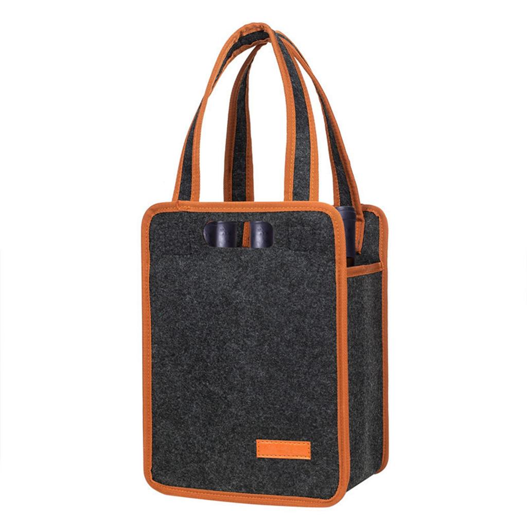 Wine Tote Bag Felt Non Woven Fabric Material Gift Packaging for Red Wine Champagne Liquor Storage