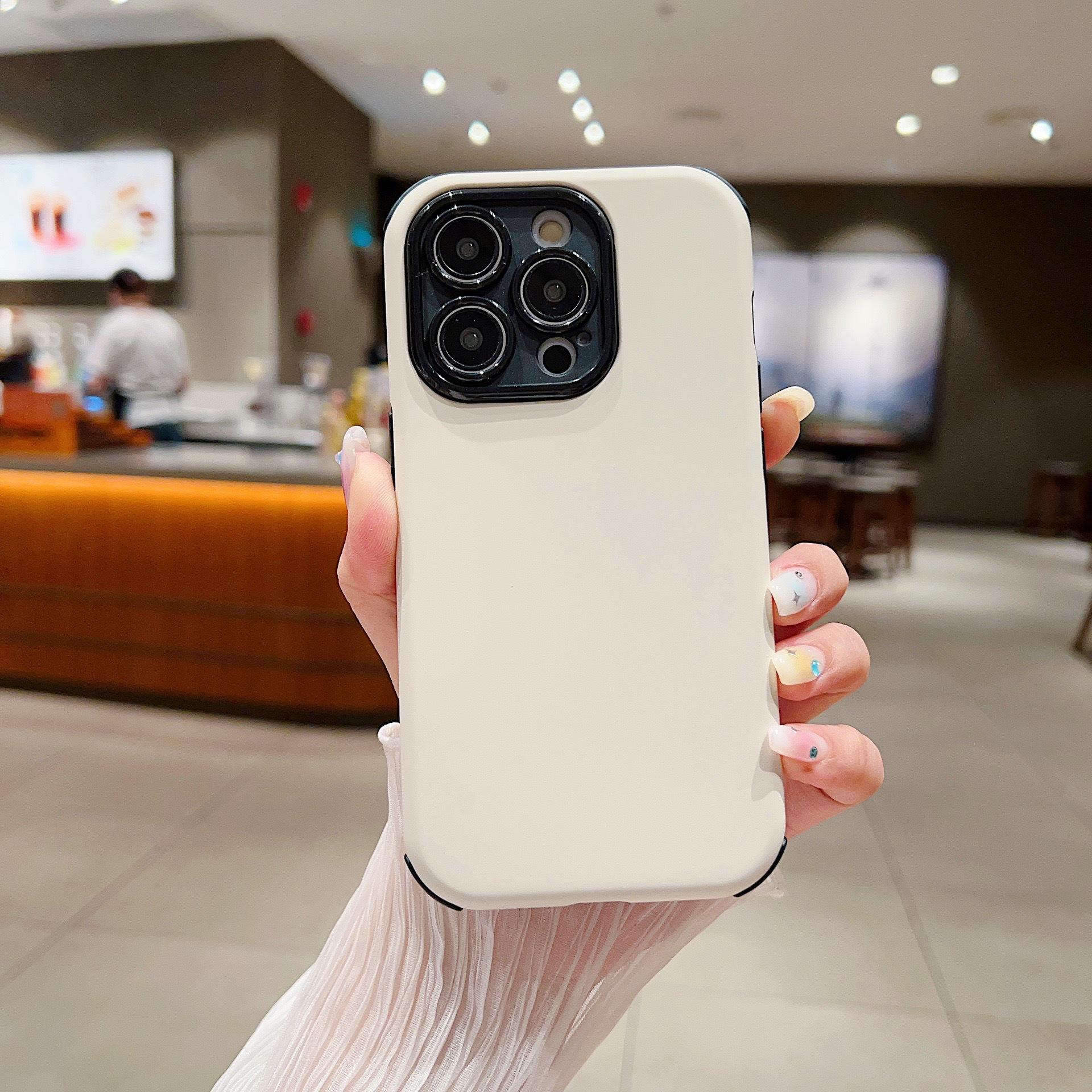 

Подходит для чехла для мобильного телефона Apple 16 Promax «Два в одном» IPhone 16 С эффектом кожи Четыре угла с защитой от падения Однотонный 15 Защитный чехол Apple 11