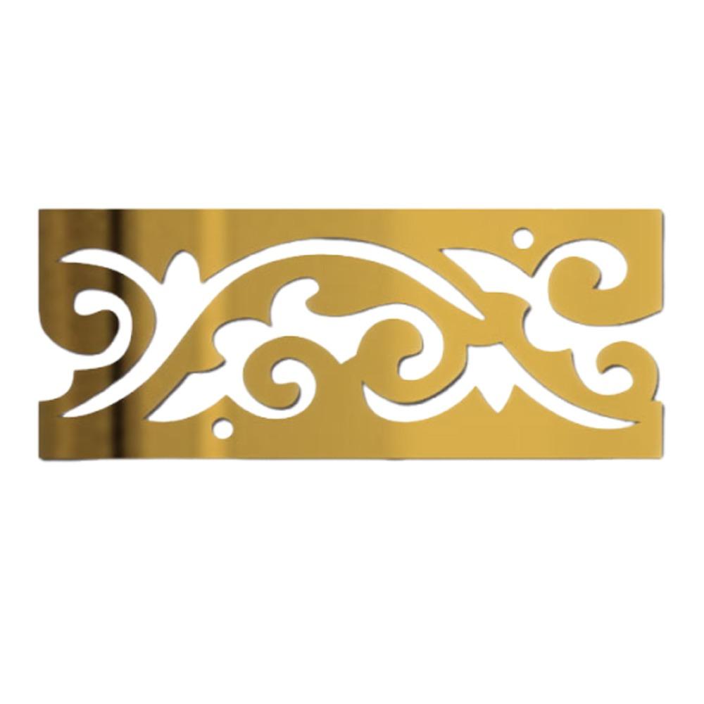 Self Adhesive Mirror Waist Line 3D Design 3D Mirror Wall Stickers  Room Decor