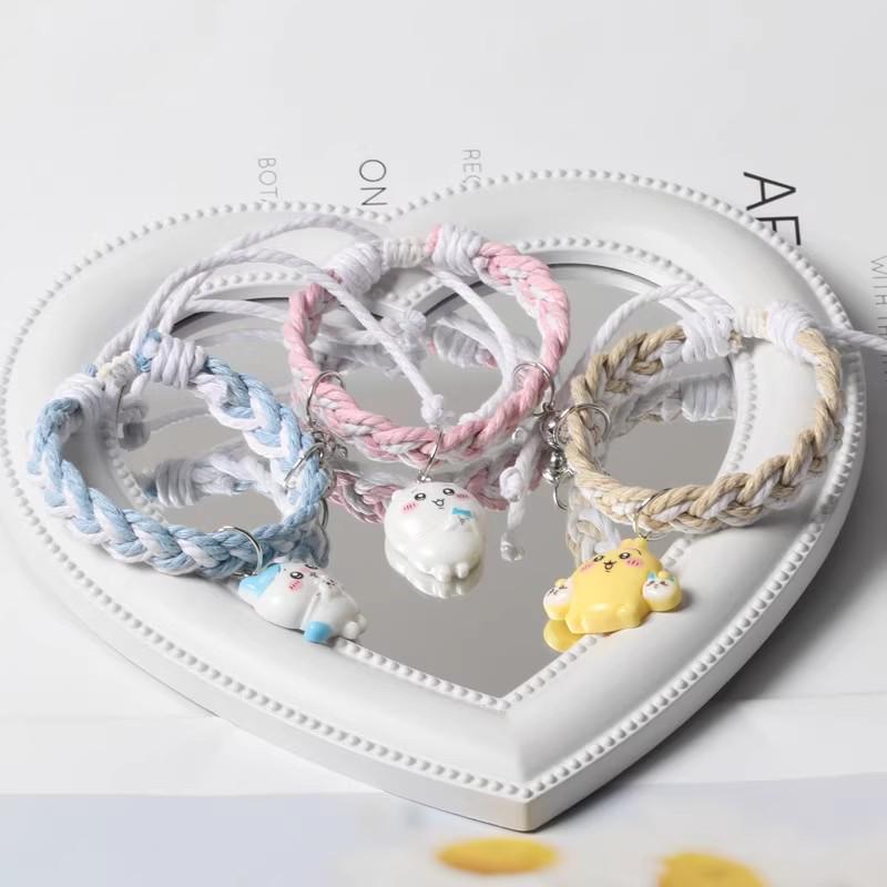 Knitted Magnetic Hand Rope Bracelet for Couples - Best Friend Gift