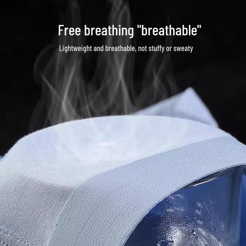 ZaiShuo Men's 50S Modal Seamless Boxer Briefs with Silk Crotch, 3-Pack