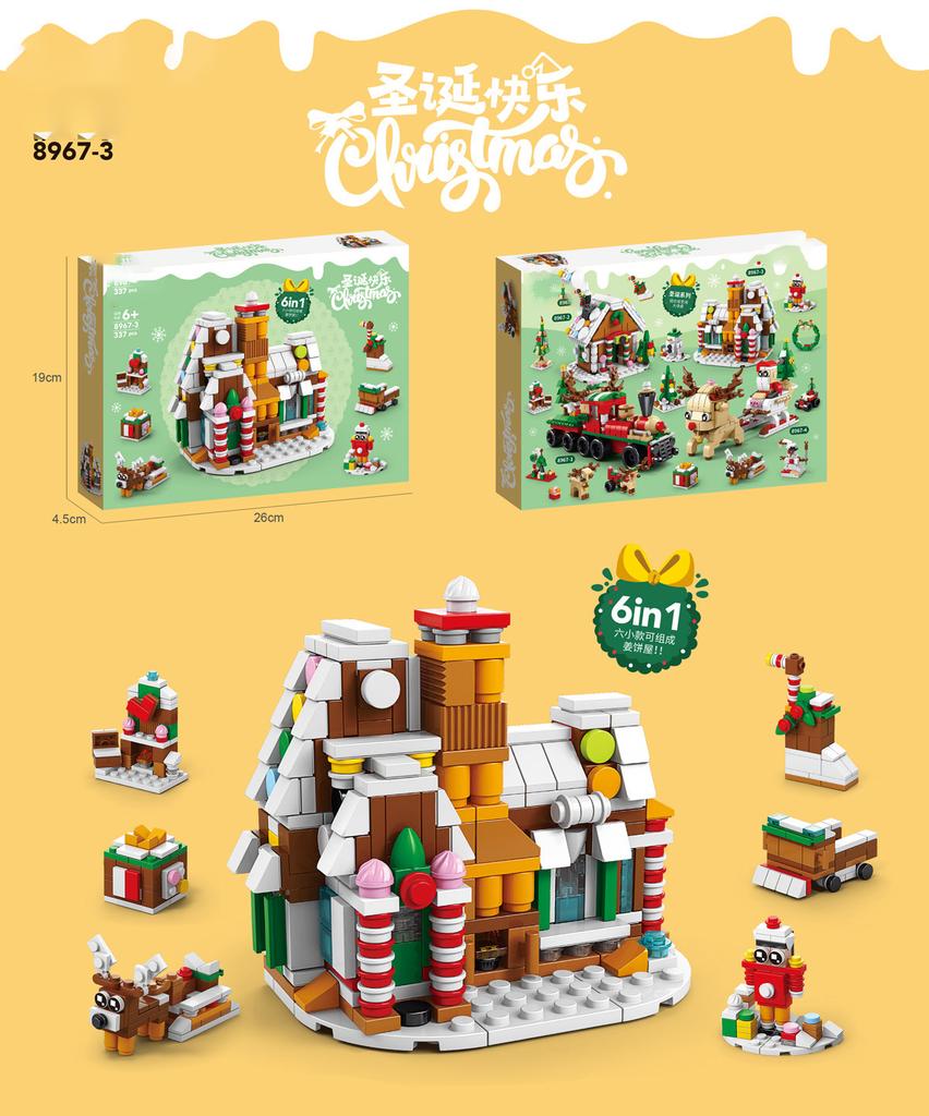 Zestaw do budowy Wioski Świątecznej Domek na drzewie klocki moc Zabawki dla Dzieci Dziewczynek od 6 do 12 Lat klocki cząsteczkowe prezent