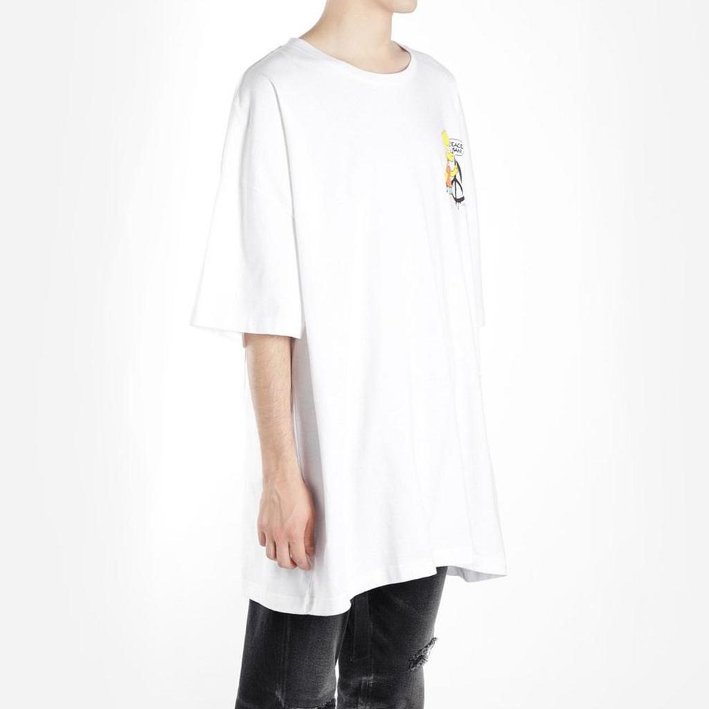 Off Bart Peace Oversized T Shirt OMAA066S191850340188