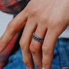 SCALETTO BLACK WSM015 Bone Ring