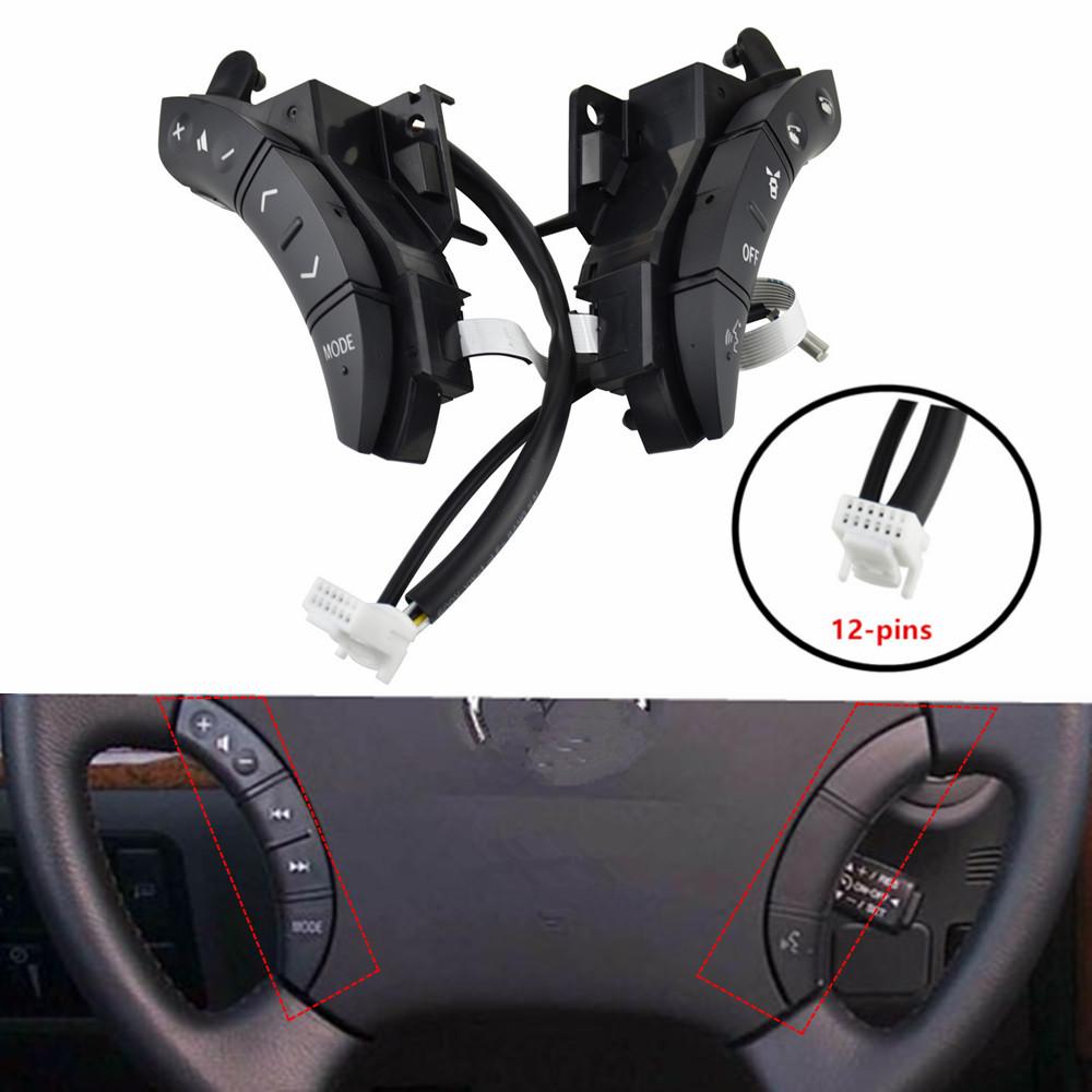 For Toyota Highlander Land Cruiser Steering Wheel Controls Switch black Color New OEM 75B037 Black High Match