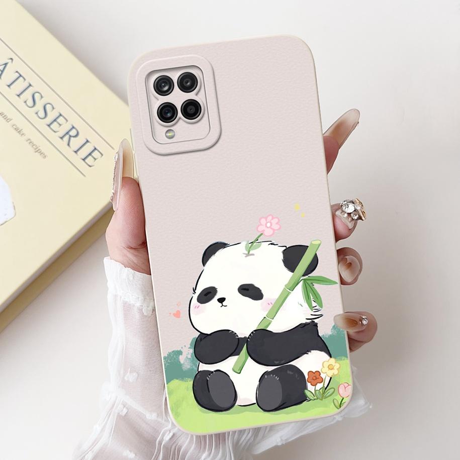 For Samsung Galaxy A12 Case SM-A125F Camera Protection Cover Cute Cartoon TPU Phone Case For Samsung M12 F12 SM-M125F A 12 Funda