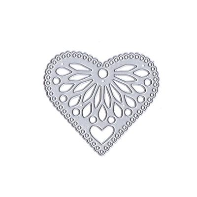 Heart Shape Bird Cage Cutting Dies Embossing Stencil Mould DIY Scrapbook Photo Album Crafts