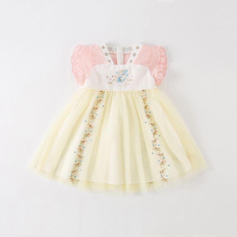 Children s Clothing Dave & Bella New Baby Girls  Dress Yellow [Spot] 140