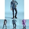 Halloween Tight Fit 3d Mechanical Print Adult Cosplay Jumpsuit For Role Play