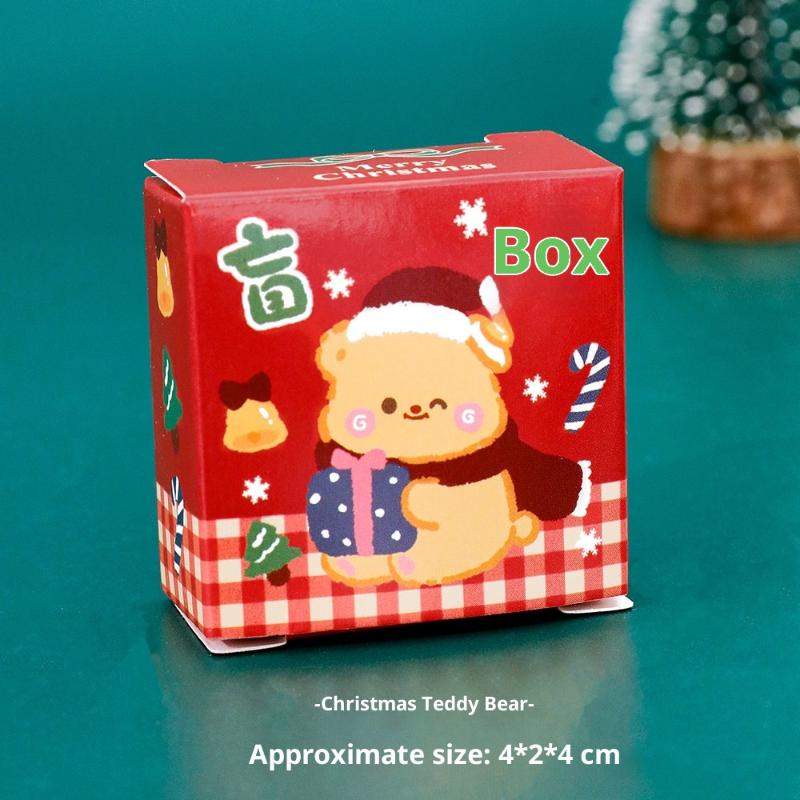 Christmas Blind Keychain Surprise Blind Box Charms Backpack Pendant Christmas Keychains Festive Gift Car Key Chain Accessories