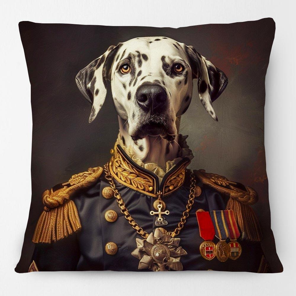European Poodle Dachshund Chiwawa Dog Animals Portrait Painting Cushion Cover Royal Pet Historical Portrait Pillowcase