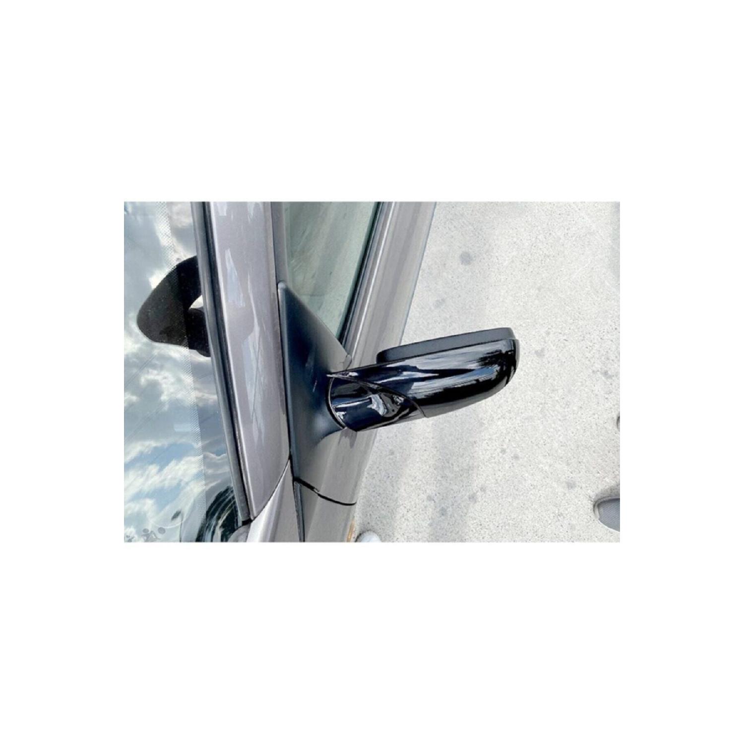 

For Renault Megane 2 Batman Bat Mirror Cover Piano Black 2002 2009 Compatible