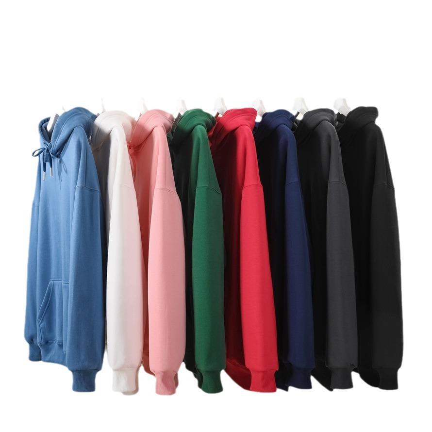 Autumn/Winter Pearl Series Fleece Hooded Dropped Shoulder Sweater, Casual Long Sleeved Couple Clothes,Trendy Brand  Unisex
