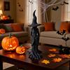 20cm Tree Witch Statue Halloween Decoration Gothic Decor Festival Desktop Ornament For Thanksgiving Party Wedding Christmas
