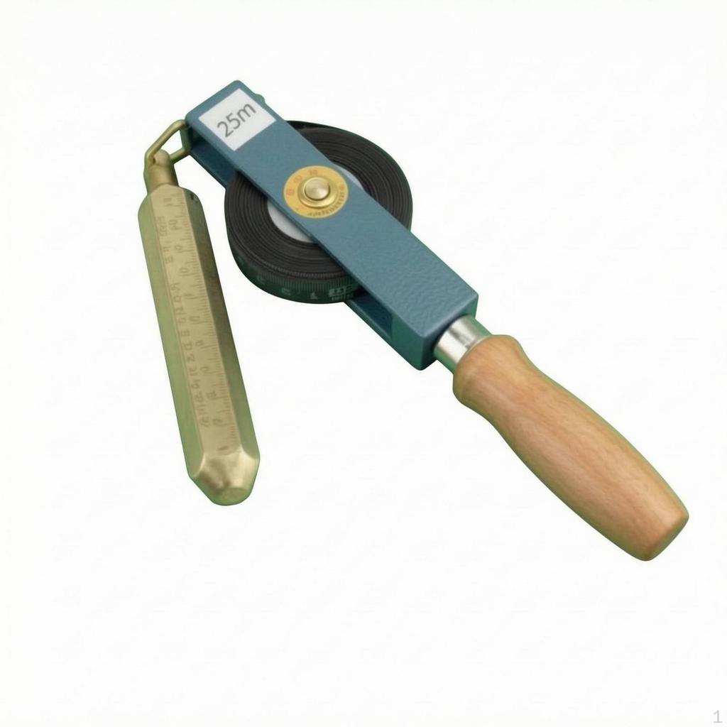 Oil Gauging Tape Resistant Sounding with Plumb Bob Accurate Calibration Petroleum Tank Depth