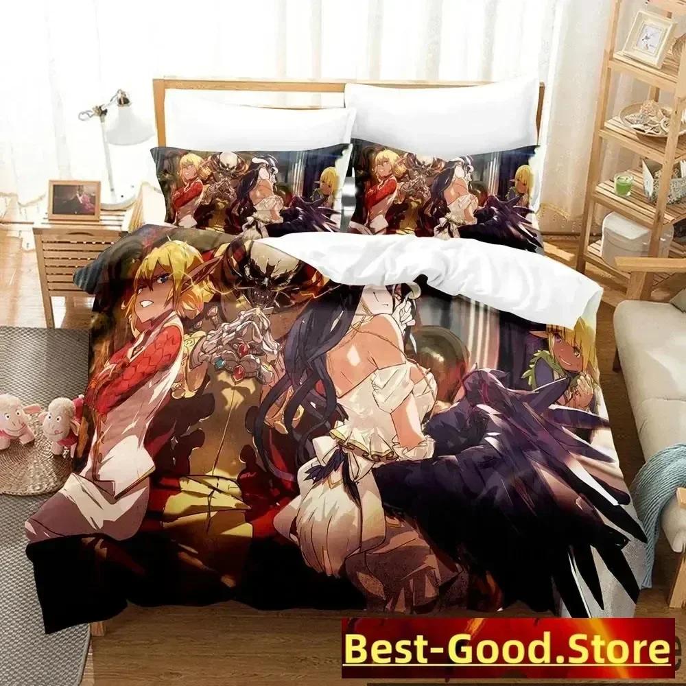 3D Print OVERLORD Bedding Set Duvet Cover Bed Set Quilt Cover Pillowcase Comforter king Queen Size Boys Adult Bedding Set