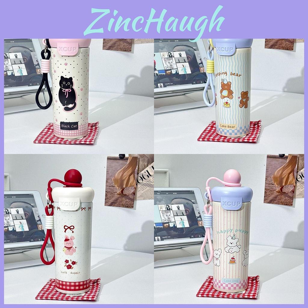 316 Stainless Steel Insulated Coffee Mug With Straw And Carrying Rope For Office And Travel