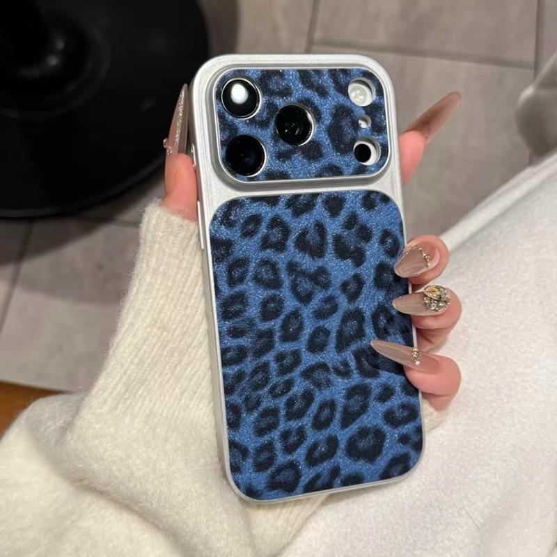 Luxury Seconds Change 17 Leopard Print Phone Case For 13 14 15 16 17 Pro Max Shockproof Bumber Cases Cover