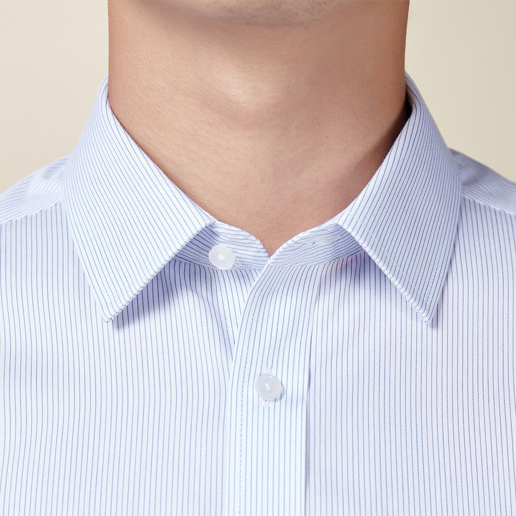 [100% Cotton Ready to Wear Ironless] Autumn and Winter High Weaving All Cotton Longsleeved Formal Men's Shirt