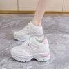 Spring Autumn Women Round Toe Lace Up Casual Sneakers Fashionable Comfortable Running Shoes For Daily Leisure Walking