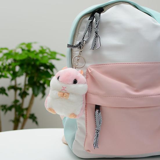 Plyšový přívěsek na klíče pro křečka Měkké roztomilé plyšové zvířátko Přívěsek na tašky Batohy Klíče Rozkošný plyšový přívěsek na klíče Dárek pro děti Přátele Vánoce Narozeniny