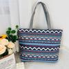 Women's Shoulder Bag Printing Pattern Small Canvas Shopping Bag Handbag Casual Bucket Female Outdoor Pocket